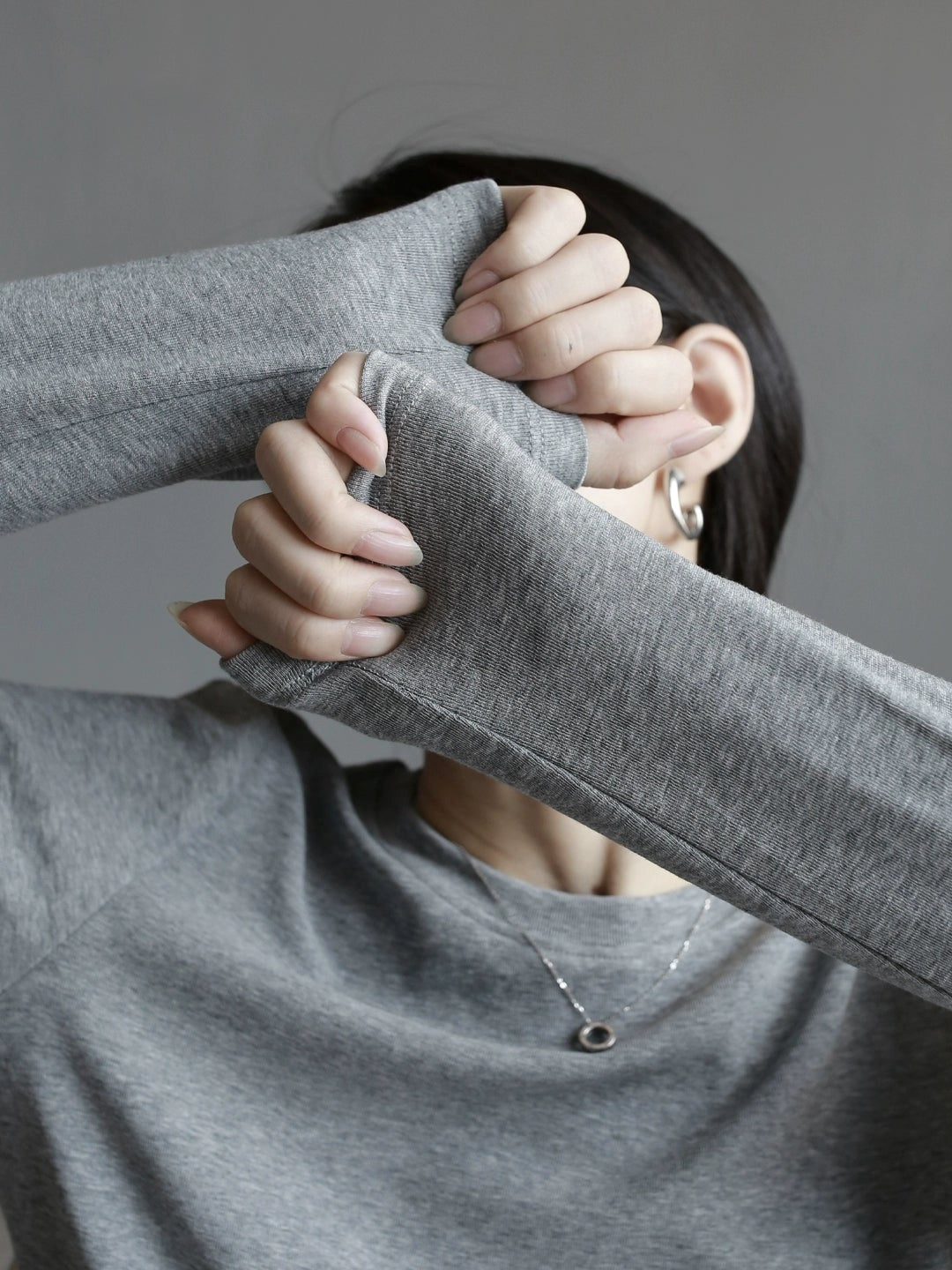 Relaxed-Fit Round Neck Tops_BDHL7765