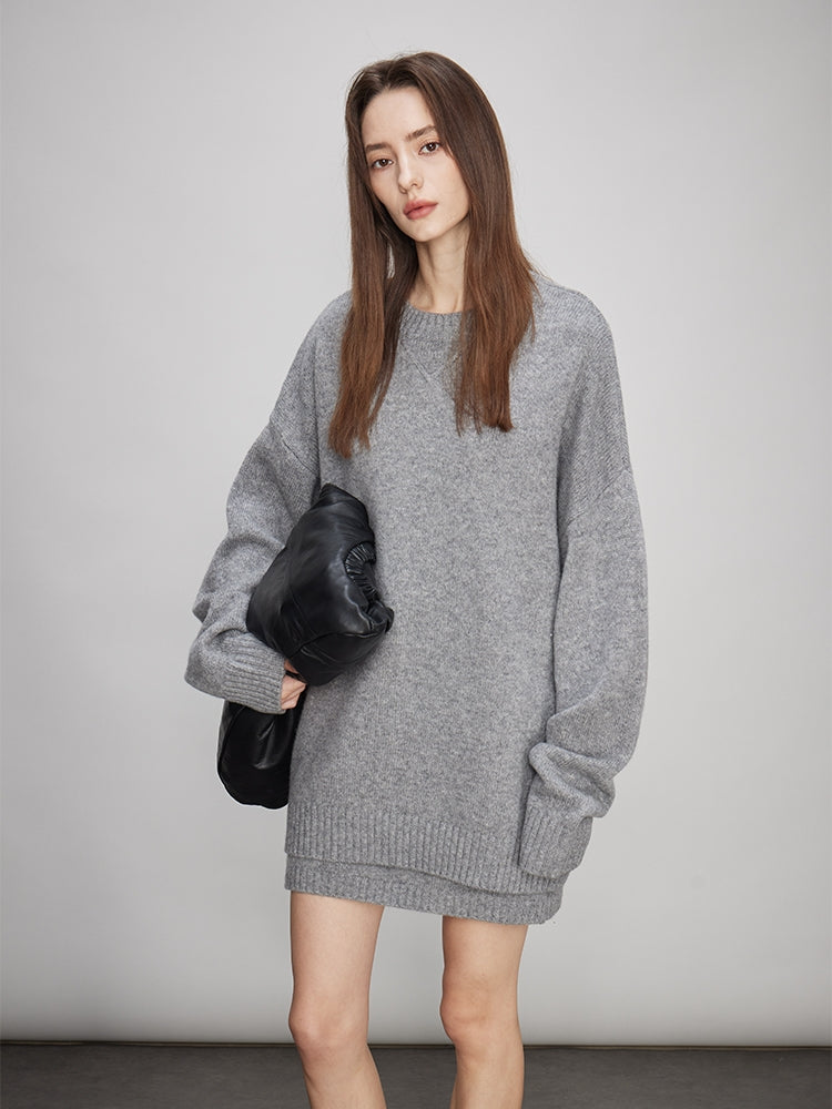 Loose Knit Tops Or Elasticated Waist Skirt_BDHL7994