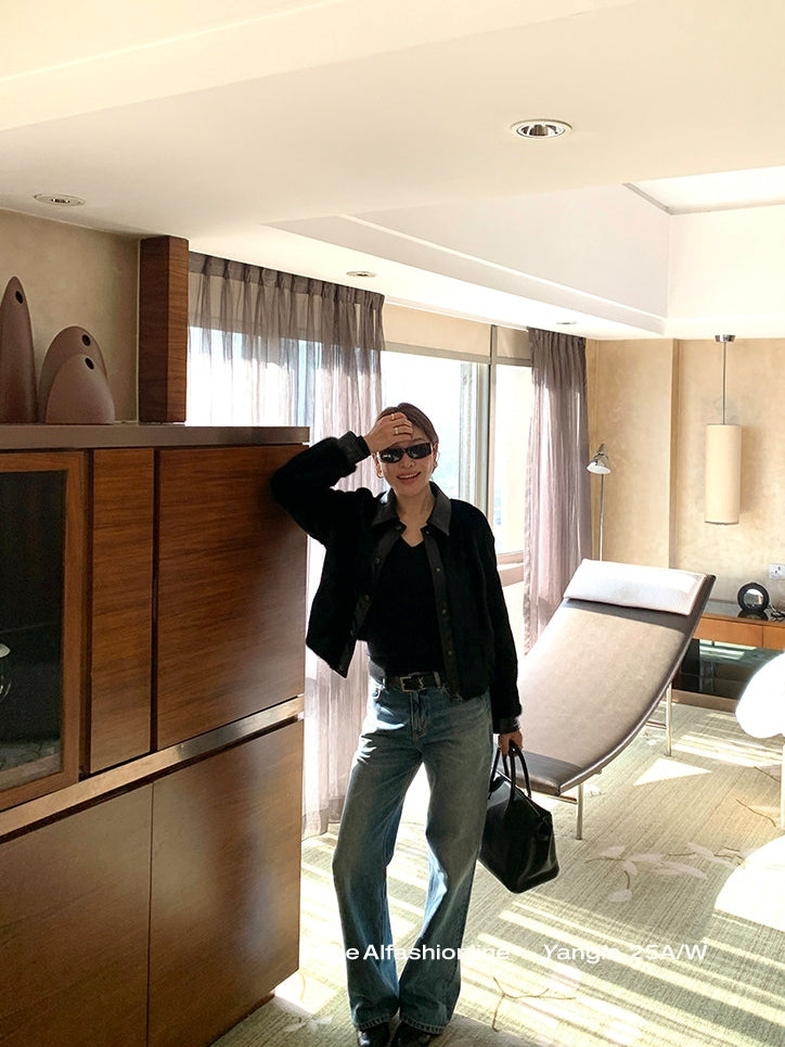 Wash-Finished Straight-Leg Denim Pants_BDHL8123