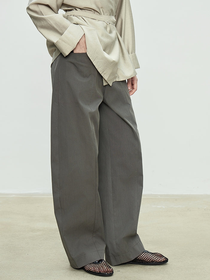 Simple Design Wide Pants_BDHL7103