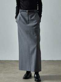 High Waist Straight Long Skirt_BDHL6484