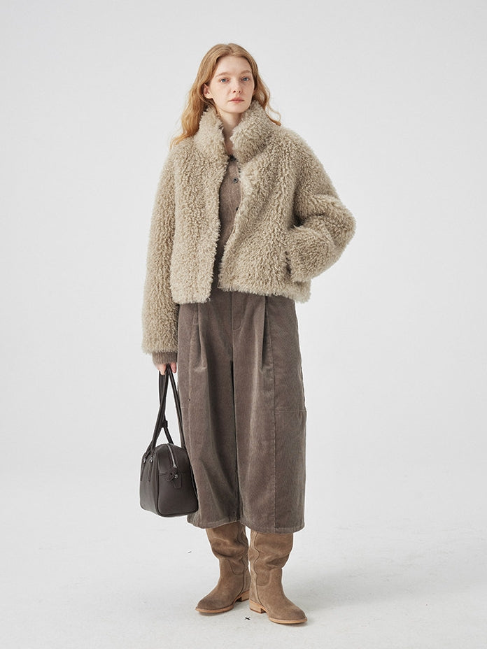 Corduroy Wide Cropped Pants_BDHL8116