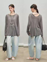 Loose Lazy Airy Knitted Tops_BDHL7289