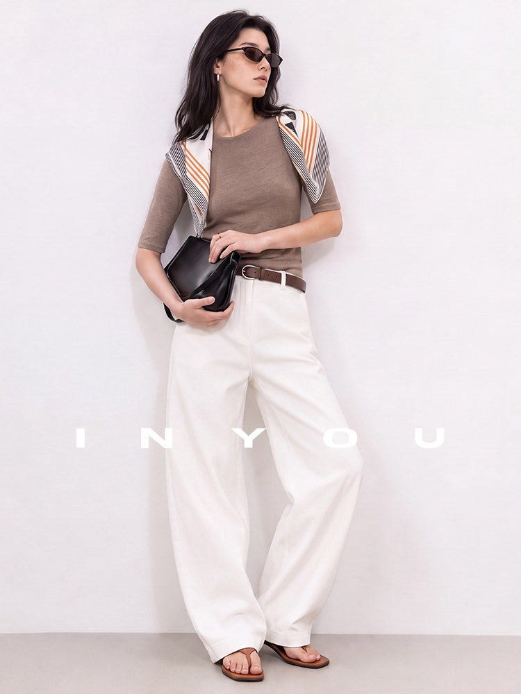 Crew-Neck Knit Top_BDHL8395