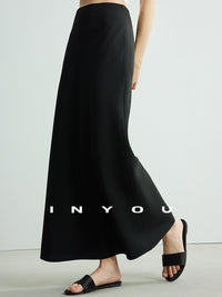 Bias Cut Slim Long Skirt_BDHL6954