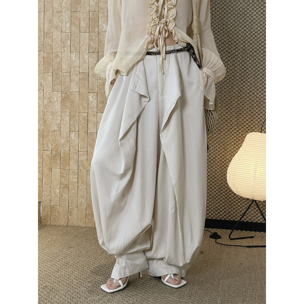 Bohemian Nomad Tencel Drape Wide Leg Pants_BDHL8264