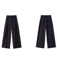 Striped Tuck Straight Pants_BDHL6844