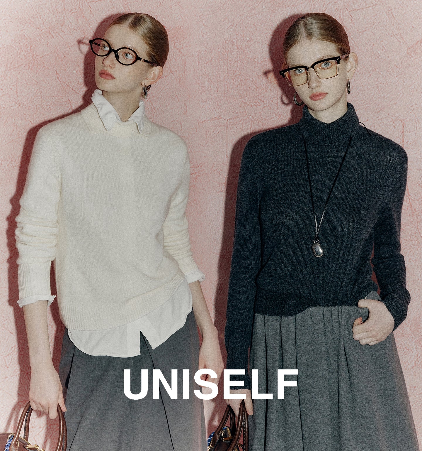 Collar Slim-Fit Knitted Tops_BDHL7720
