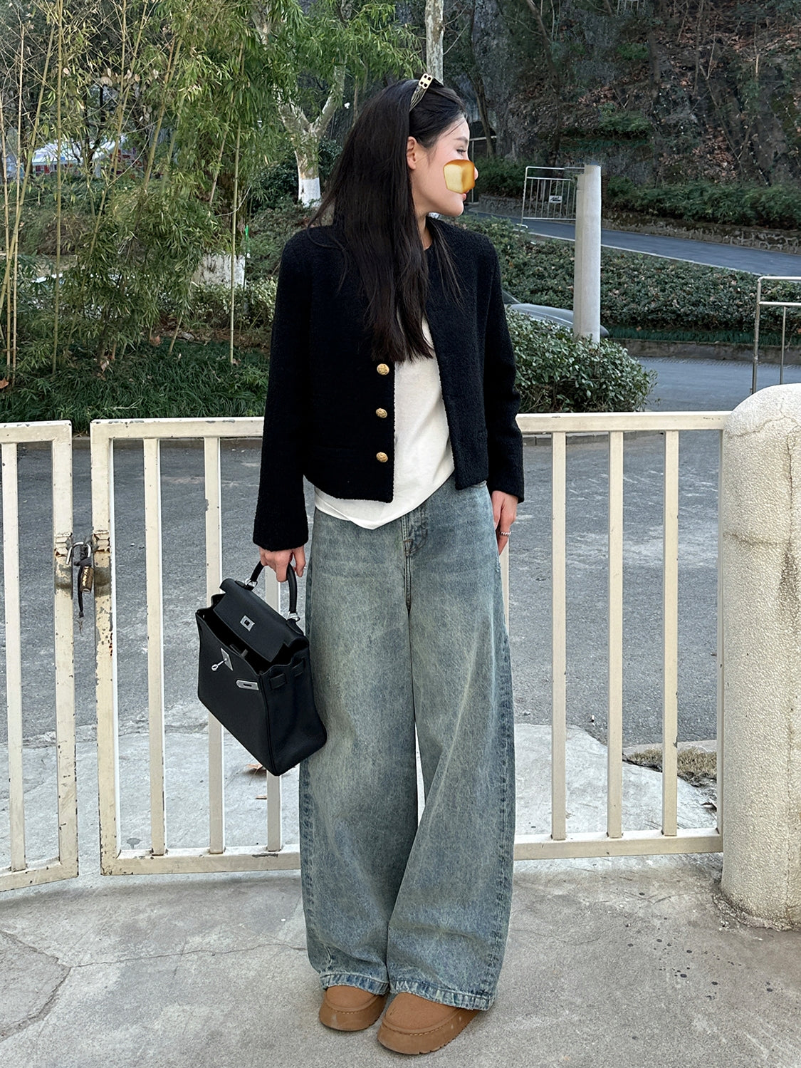 Classic Gold Button Jacket_BDHL7139