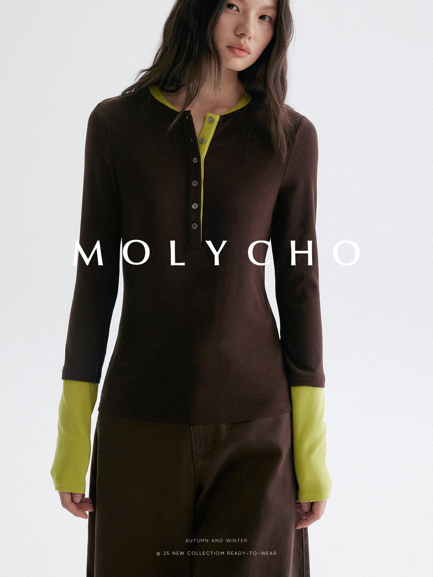 亨利領長袖上衣_BDHL7953