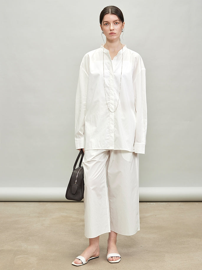 Back Drawstring Pleated Tops_BDHL7335