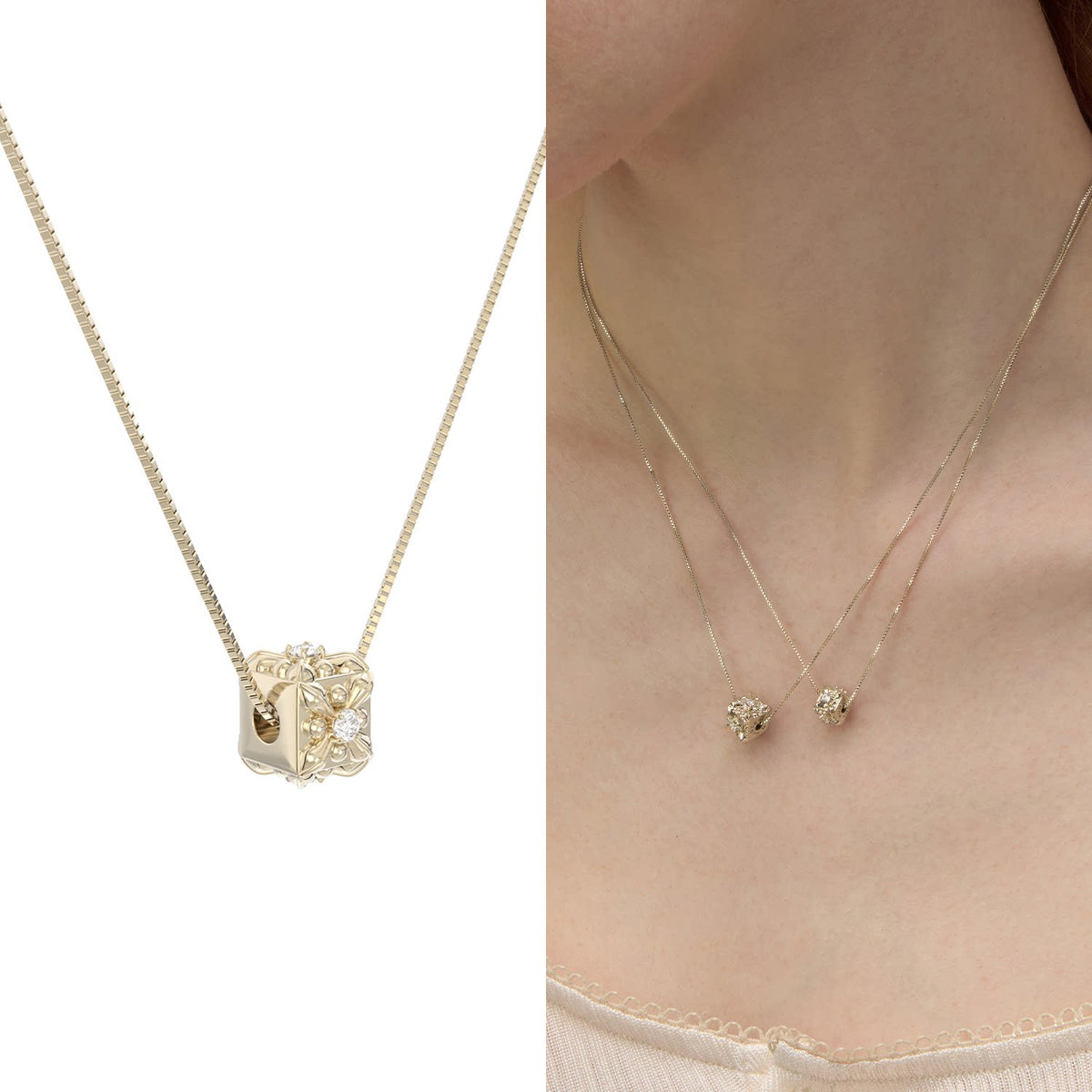 Iris Cube Pendant Necklace_BDHL8475