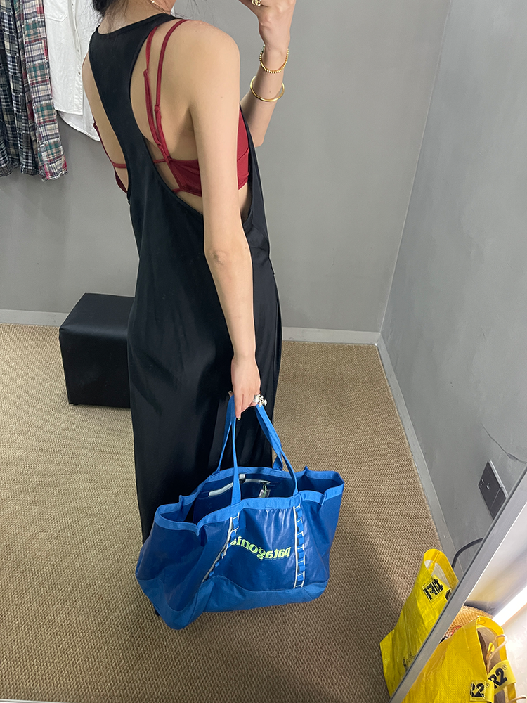 Waist Belt Sleeveless Dress_BDHL7656