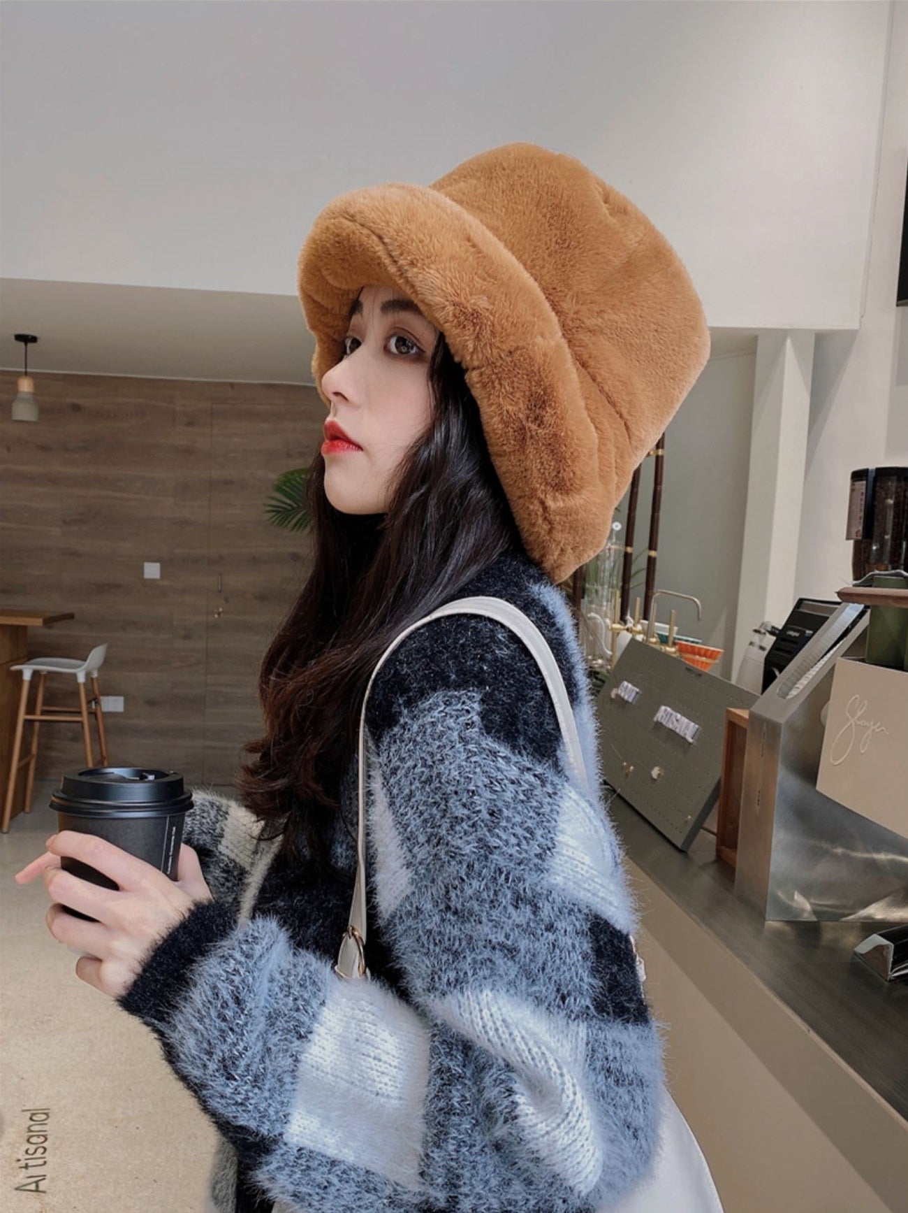 Winter thickened furry hat_BDHL5351
