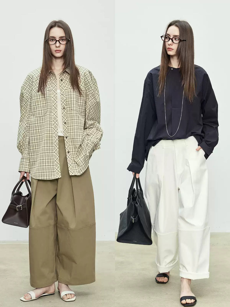 Loose-Fitting Silhouette Wide Pants_BDHL7081