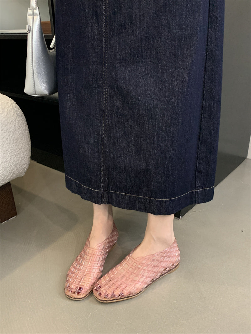 Flat Heel Mesh Shoes_BDHL7452