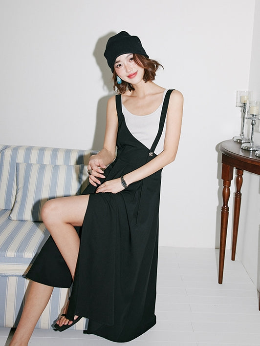 Irregular Shoulder Strap Skirt_BDHL7535