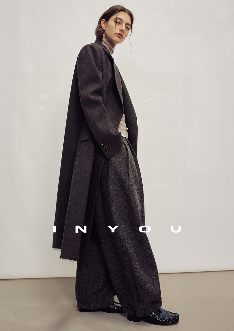 Lapel Collar Mid-Length Coat_BDHL7985