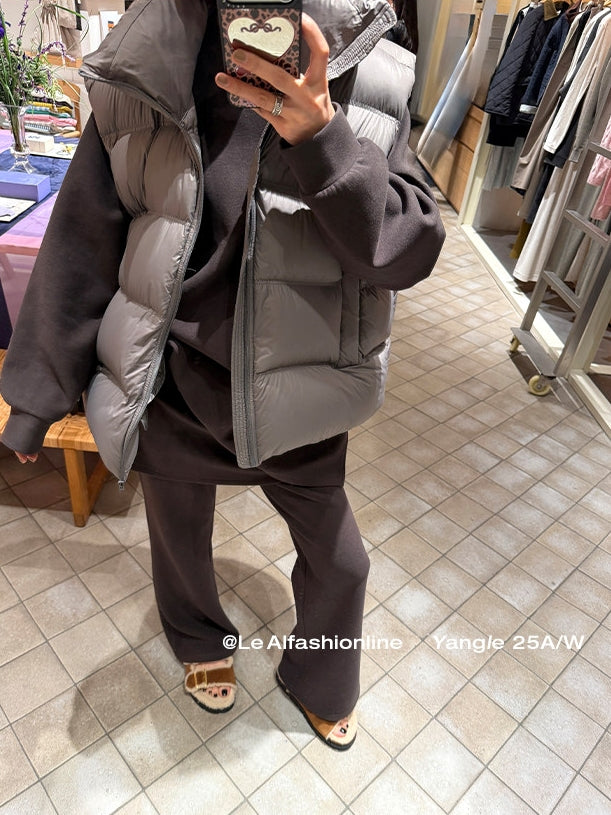 立領羽絨背心外套_BDHL8052