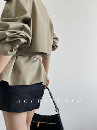 Two-Layer Short Trench Coat_BDHL6471