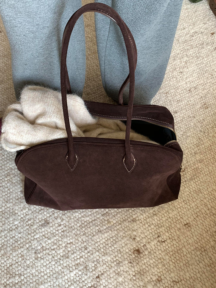 棕色大容量波士頓包_BDHL7956