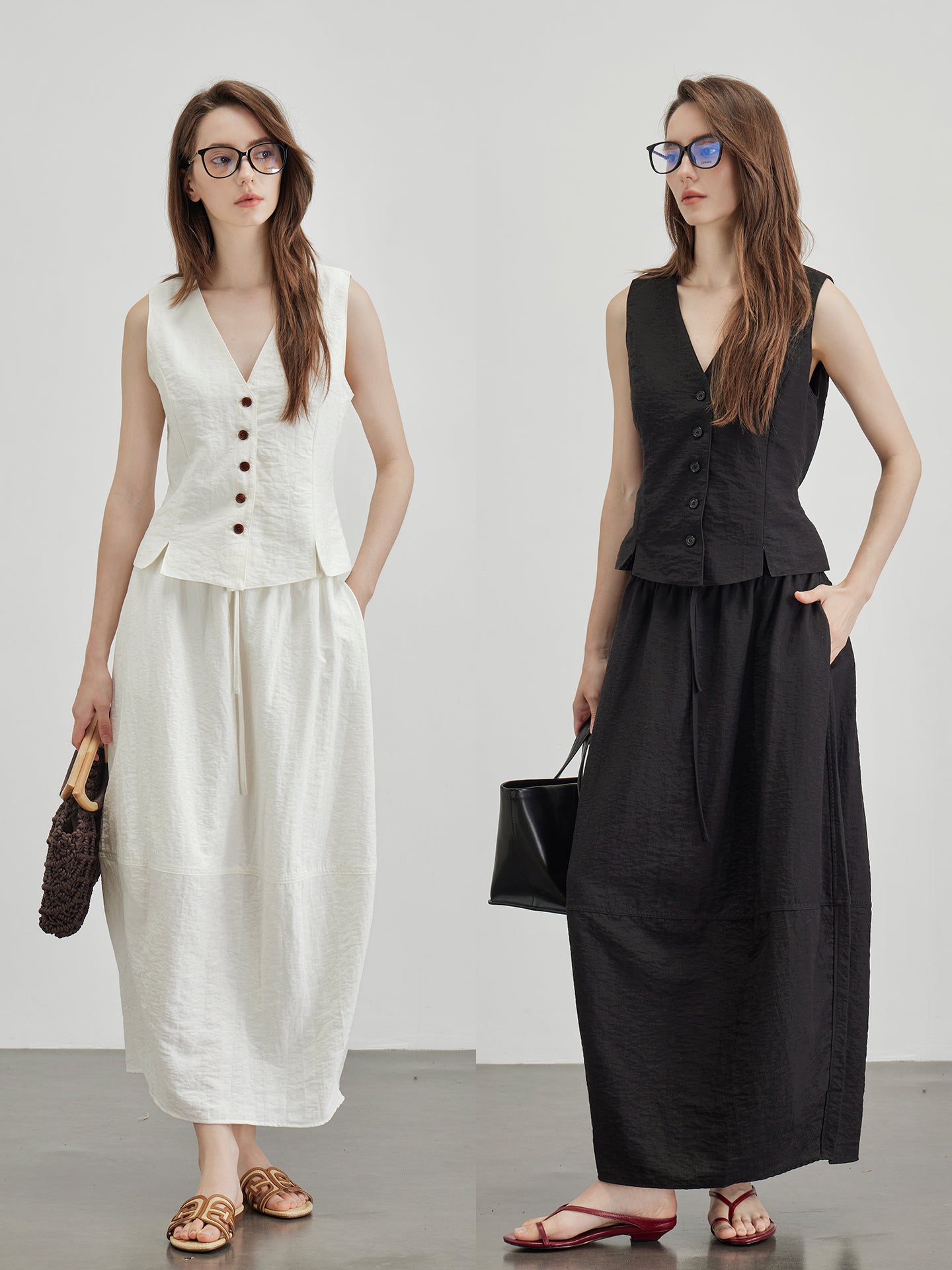V-Neck Vest Or Bud Skirt_BDHL7600