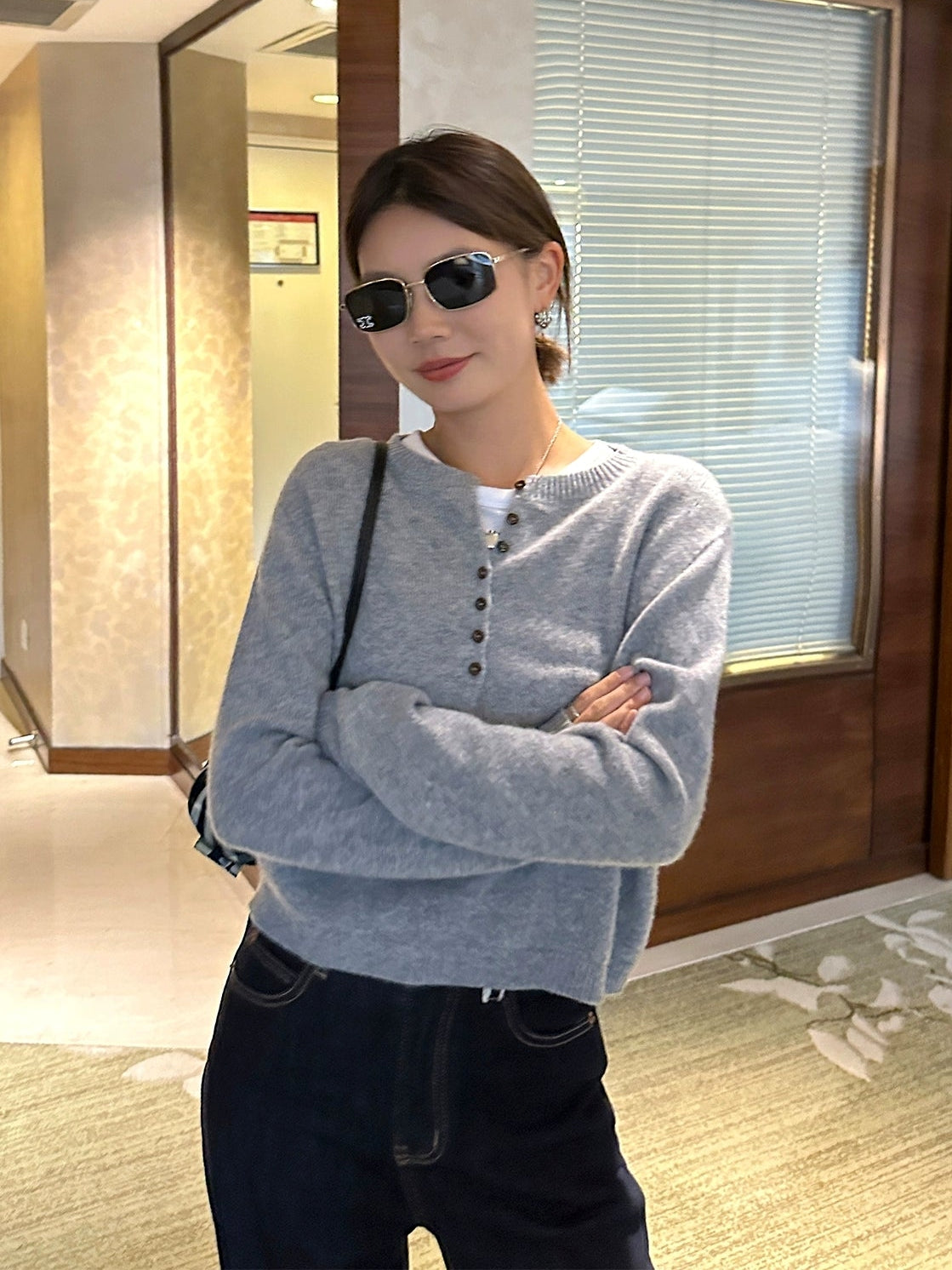 Henry Neck Knit Tops_BDHL7849