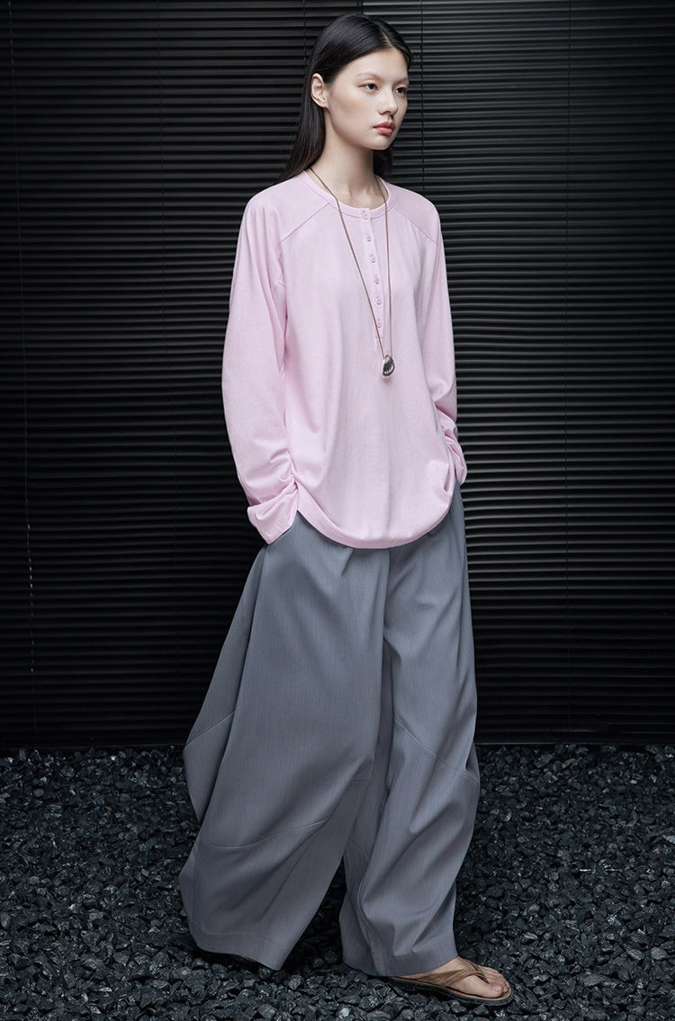 亨利領寬鬆上衣_BDHL8076