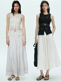 Knitted Hollow Sleeveless Tops_BDHL7433