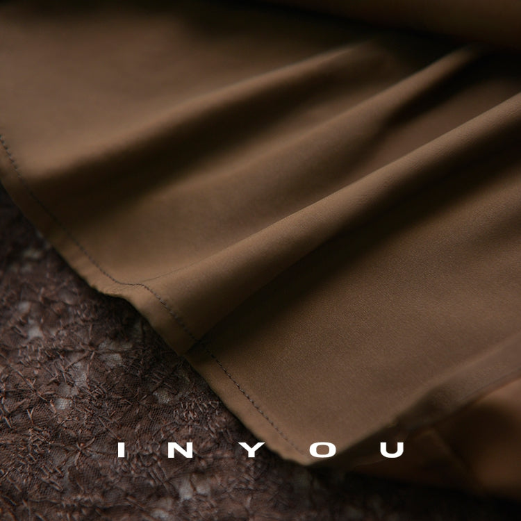 3D蕾絲及膝裙_BDHL7905