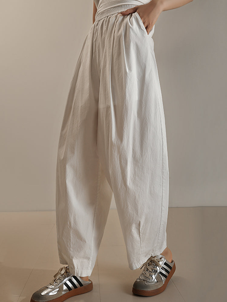 Elastic Waist Balloon Pants_BDHL7514