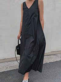 Loose Backless Suspender Dress_BDHL7247