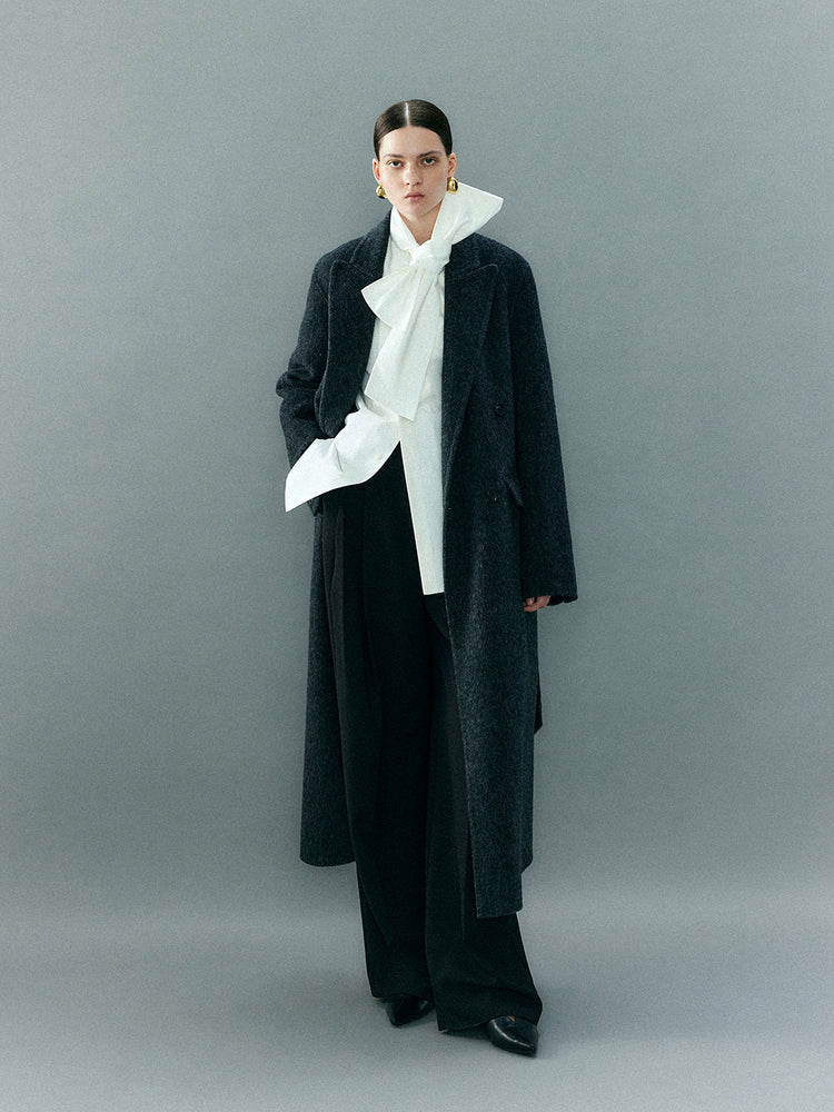 Double-sided minimalist style coat_BDHL5378