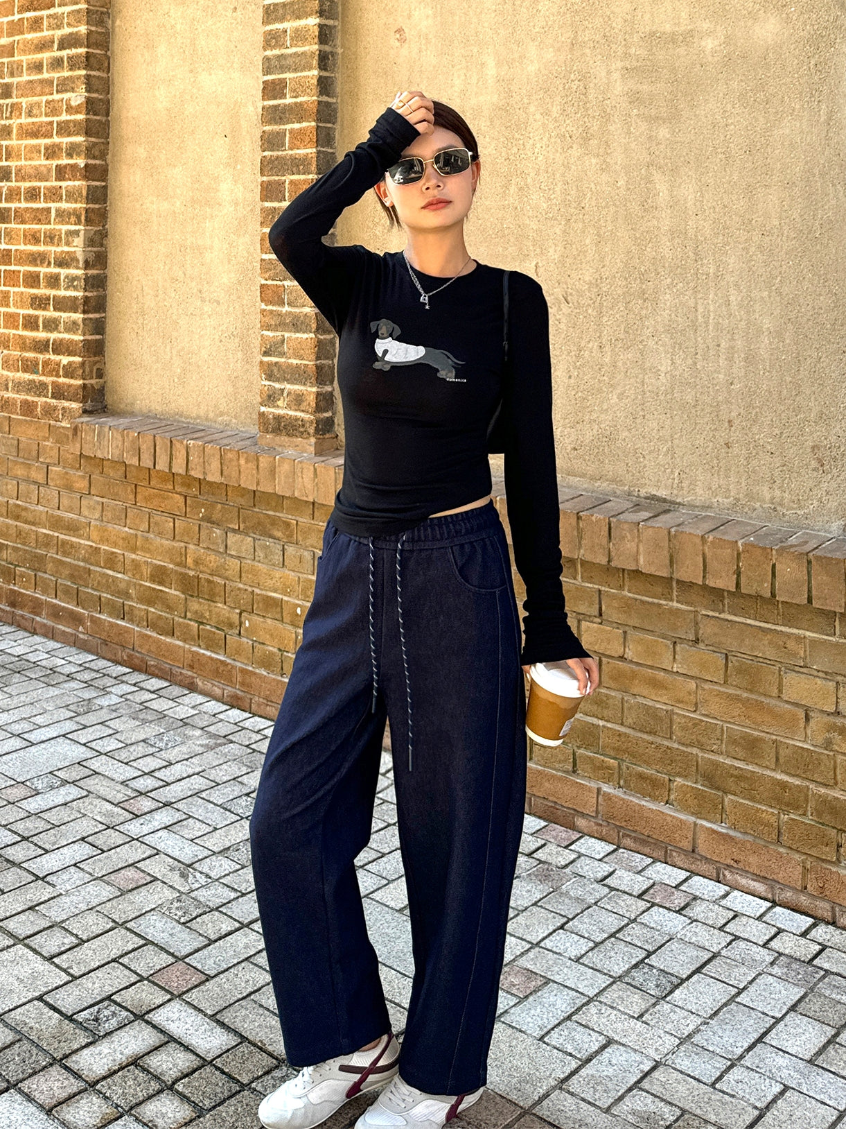 Drawstring Pants Or Cropped Pants_BDHL7733