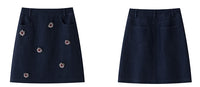 Hand-Sewn Bijoux Denim Skirt_BDHL6592