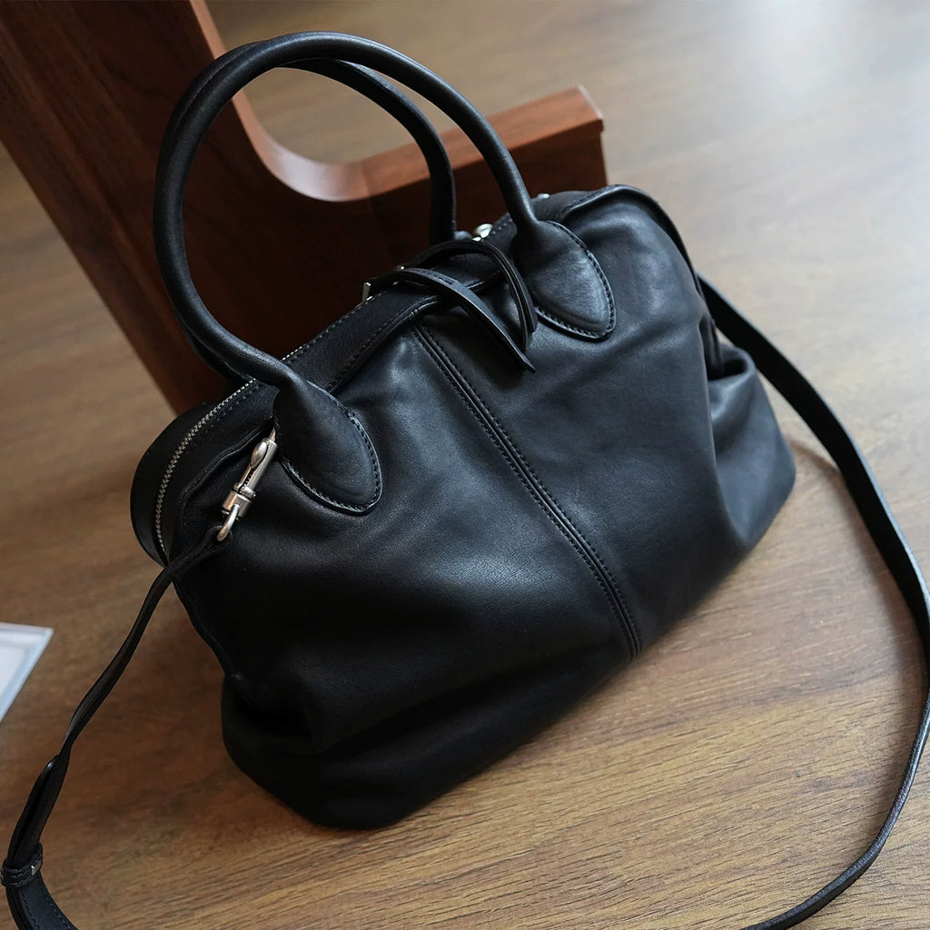 Vegetable Tanned Leather Commuter Tote_BDHL8432