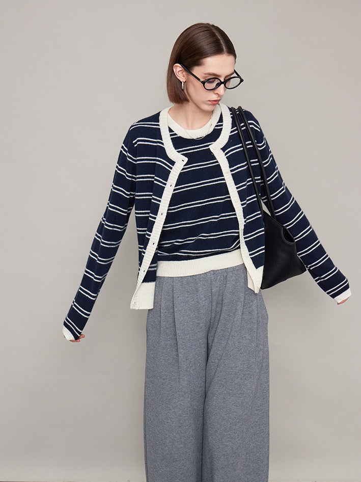 Striped Vest Or Cardigan_BDHL6612