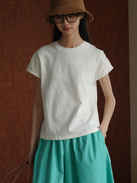 Shaped Wide-Sleeved T-Shirt_BDHL6212