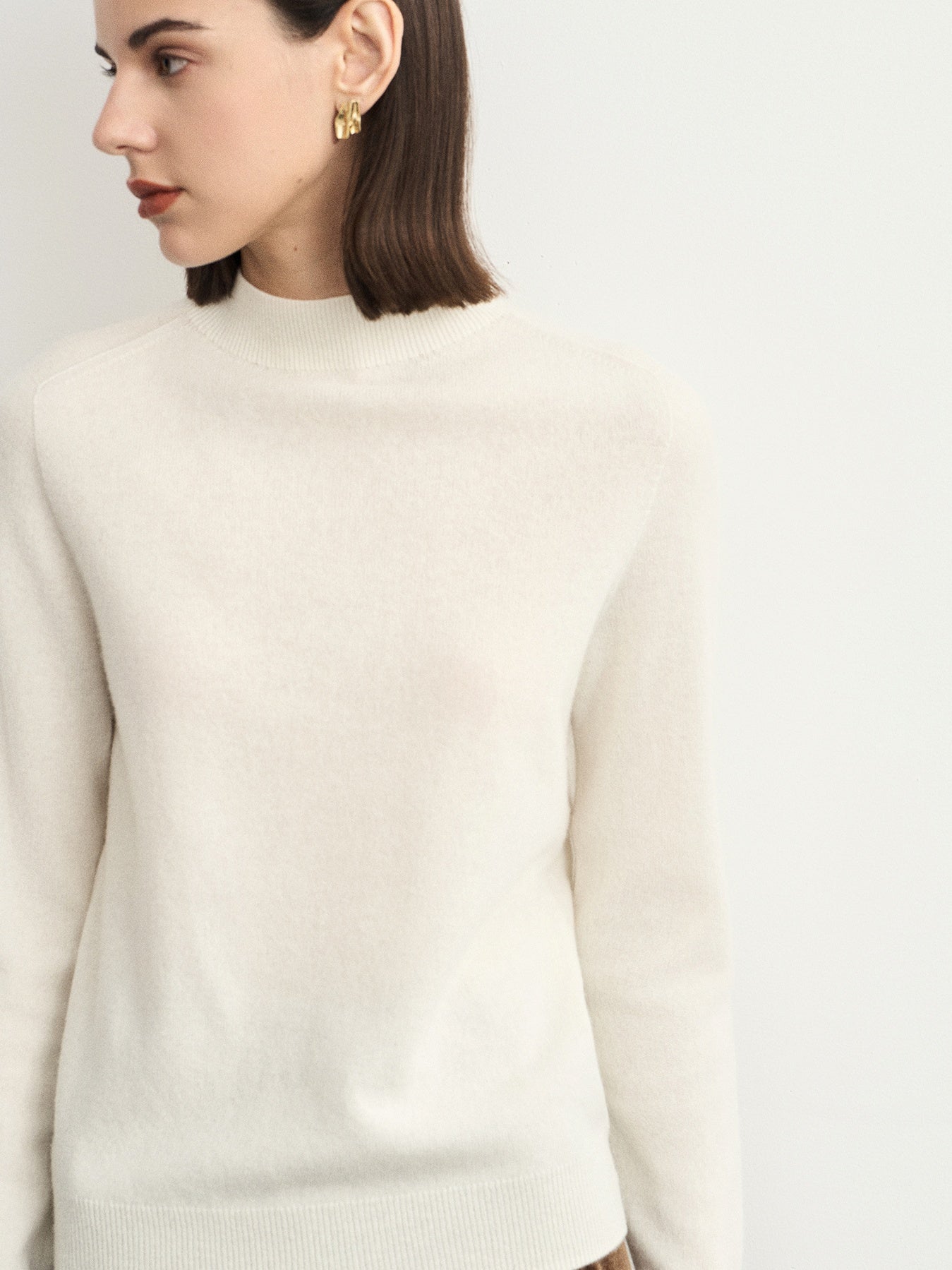 Half-Turtleneck Ribbed Knit_BDHL6543