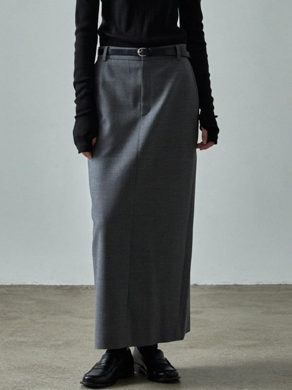 High Waist Straight Long Skirt_BDHL6484