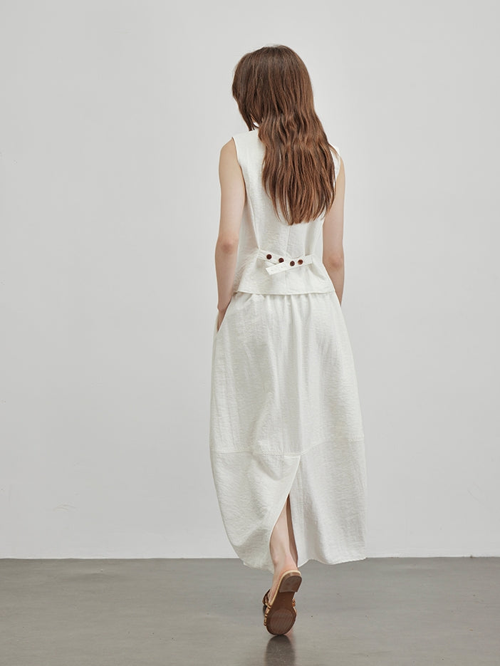 V-Neck Vest Or Bud Skirt_BDHL7600