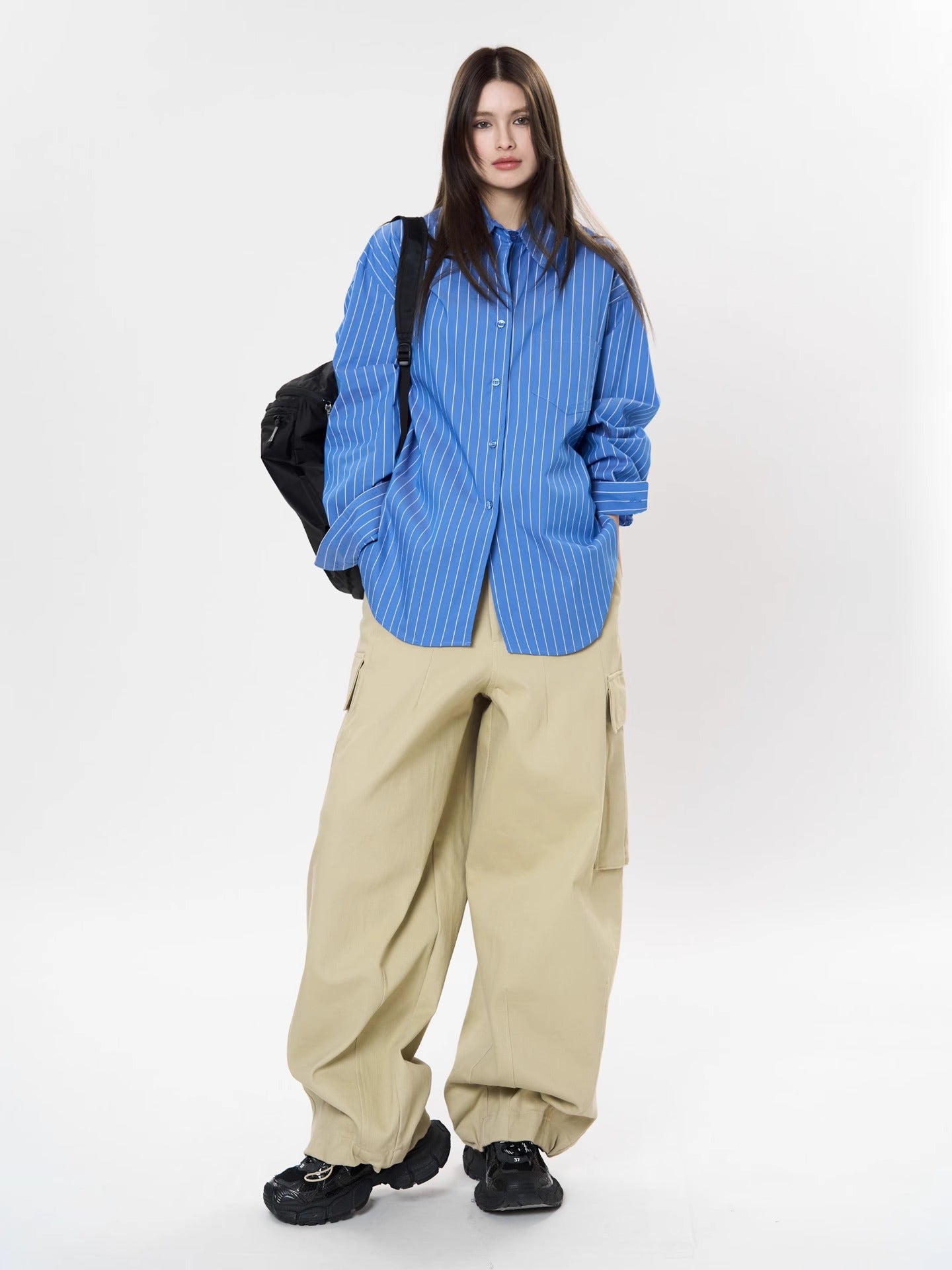Fresh Vertical Striped Shirt_BDHL7372