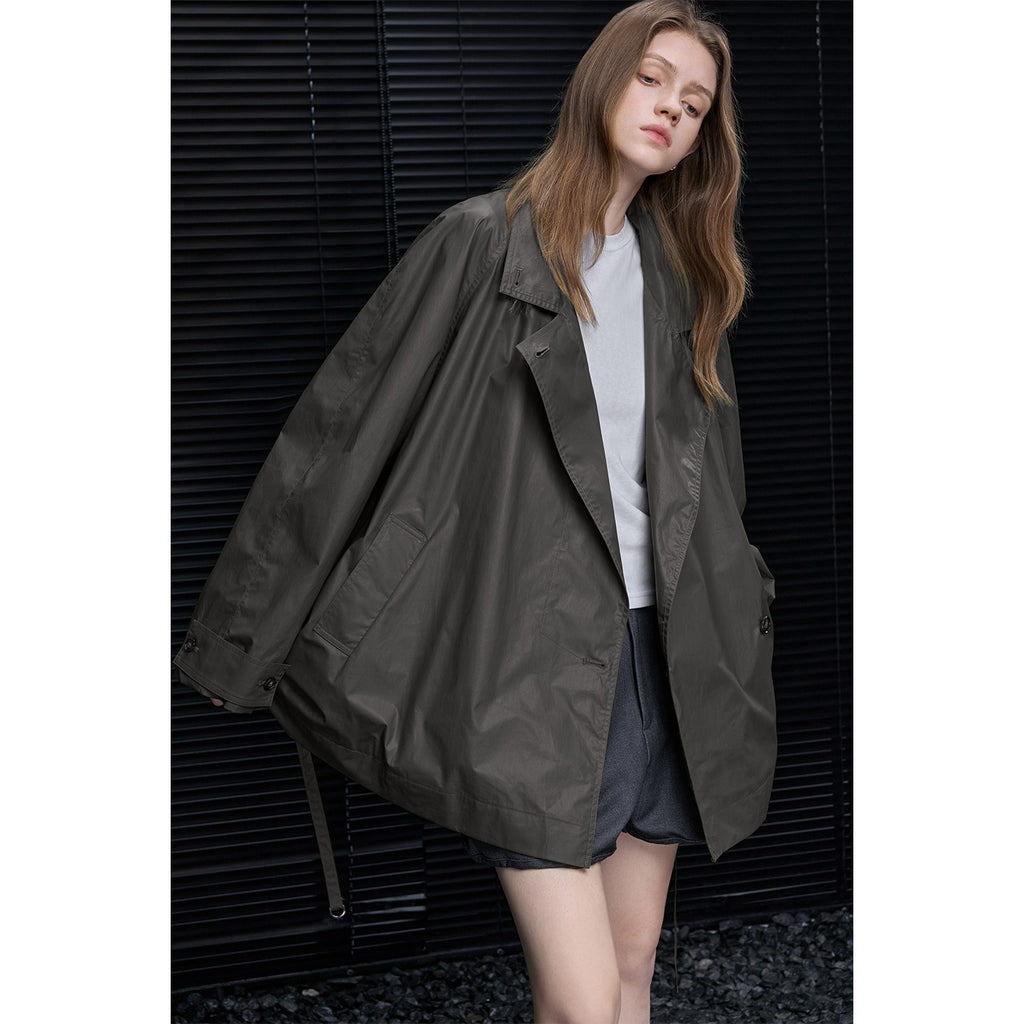 Belted Raglan Trench Coat_BDHL8179