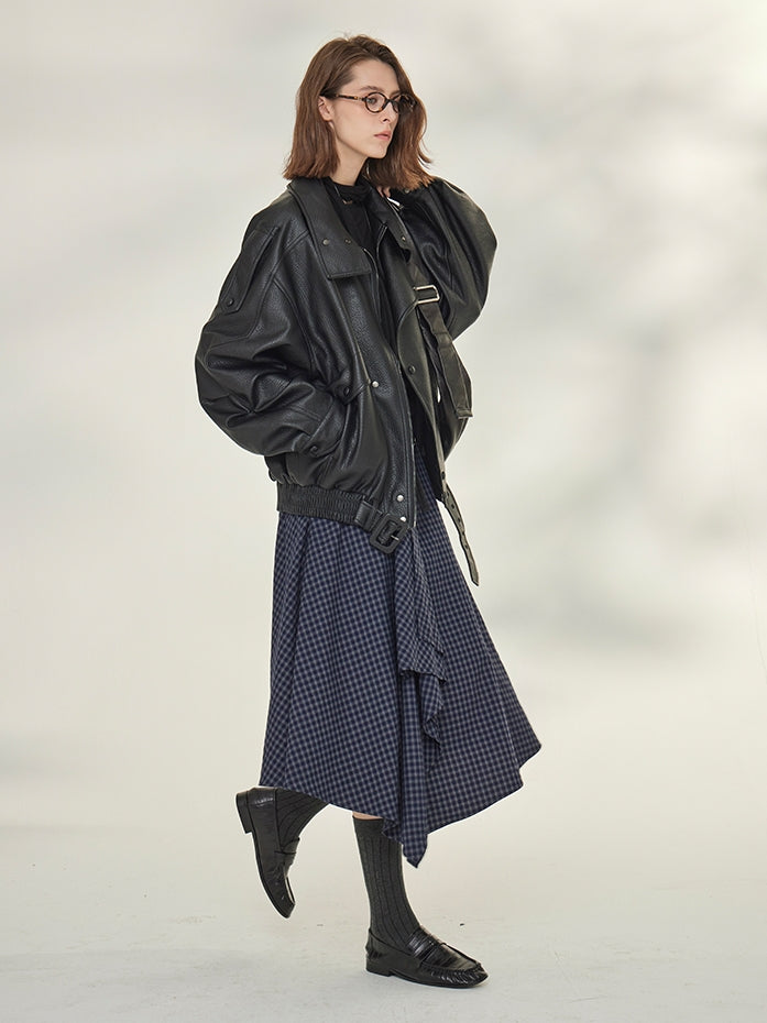 Slimming High-Waisted A-Line Skirt_BDHL7737