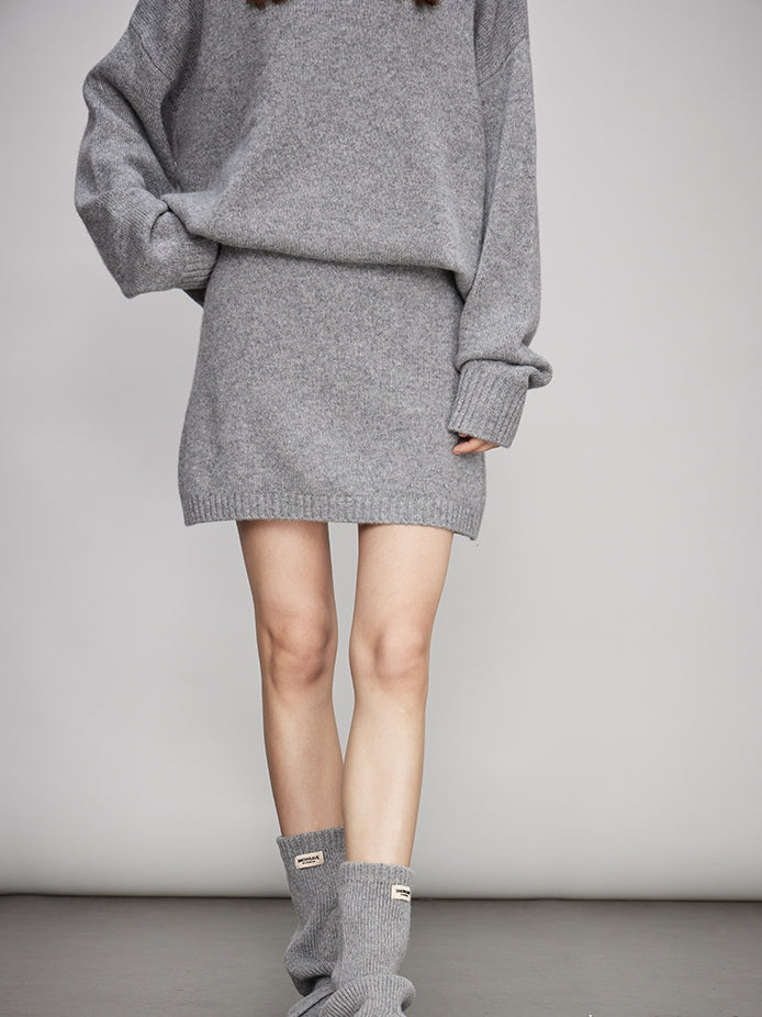 Loose Knit Tops Or Elasticated Waist Skirt_BDHL7994