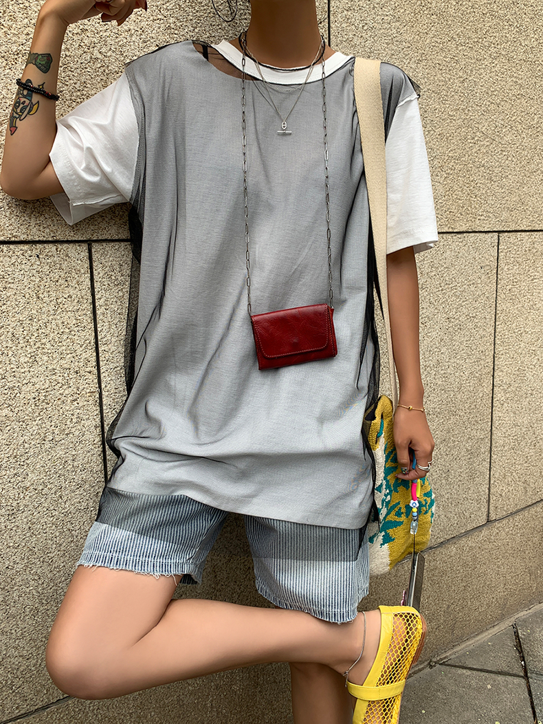 Mesh Layer Reversible T-Shirt_BDHL6128