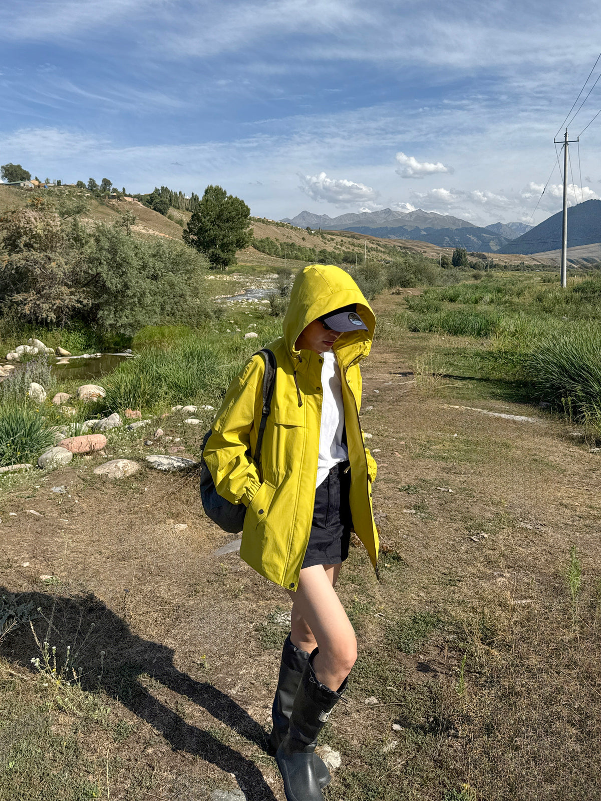 Hooded Softshell Windproof Utility Jacket_BDHL8438