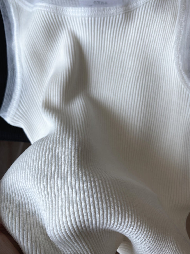 Ribbed Thin Base Vest_BDHL7446