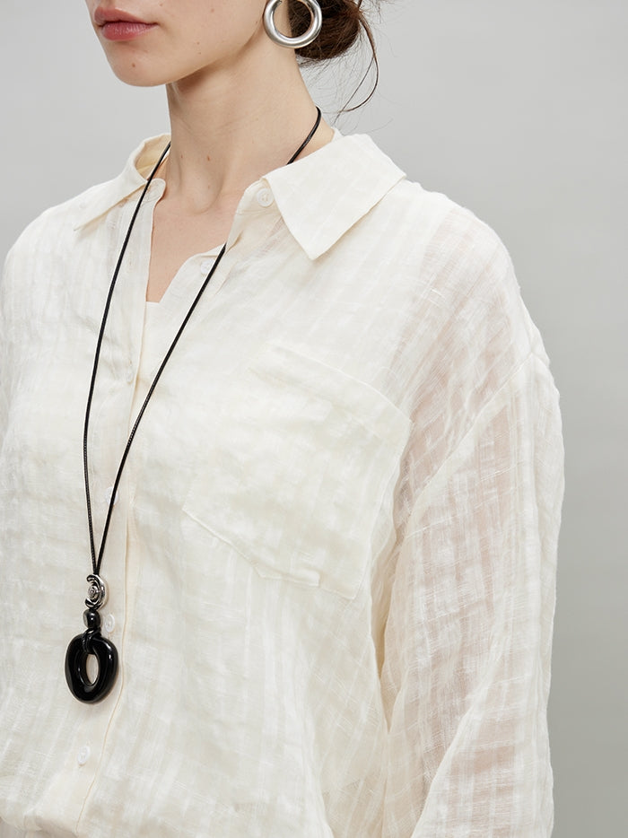 Loose-Fitting Shirt Or Long Straight Skirt_BDHL7193