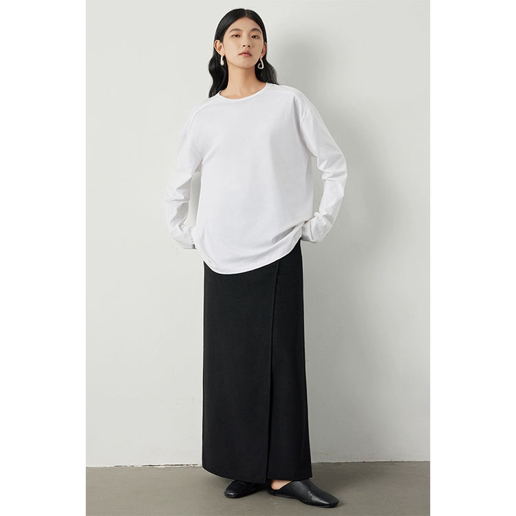 Hooded loose top or long skirt_BDHL5298